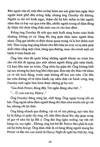 Trang ruột - Harry Potter và Hòn đá Phù thủy