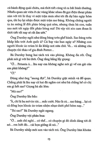 Trang ruột - Harry Potter và Hòn đá Phù thủy